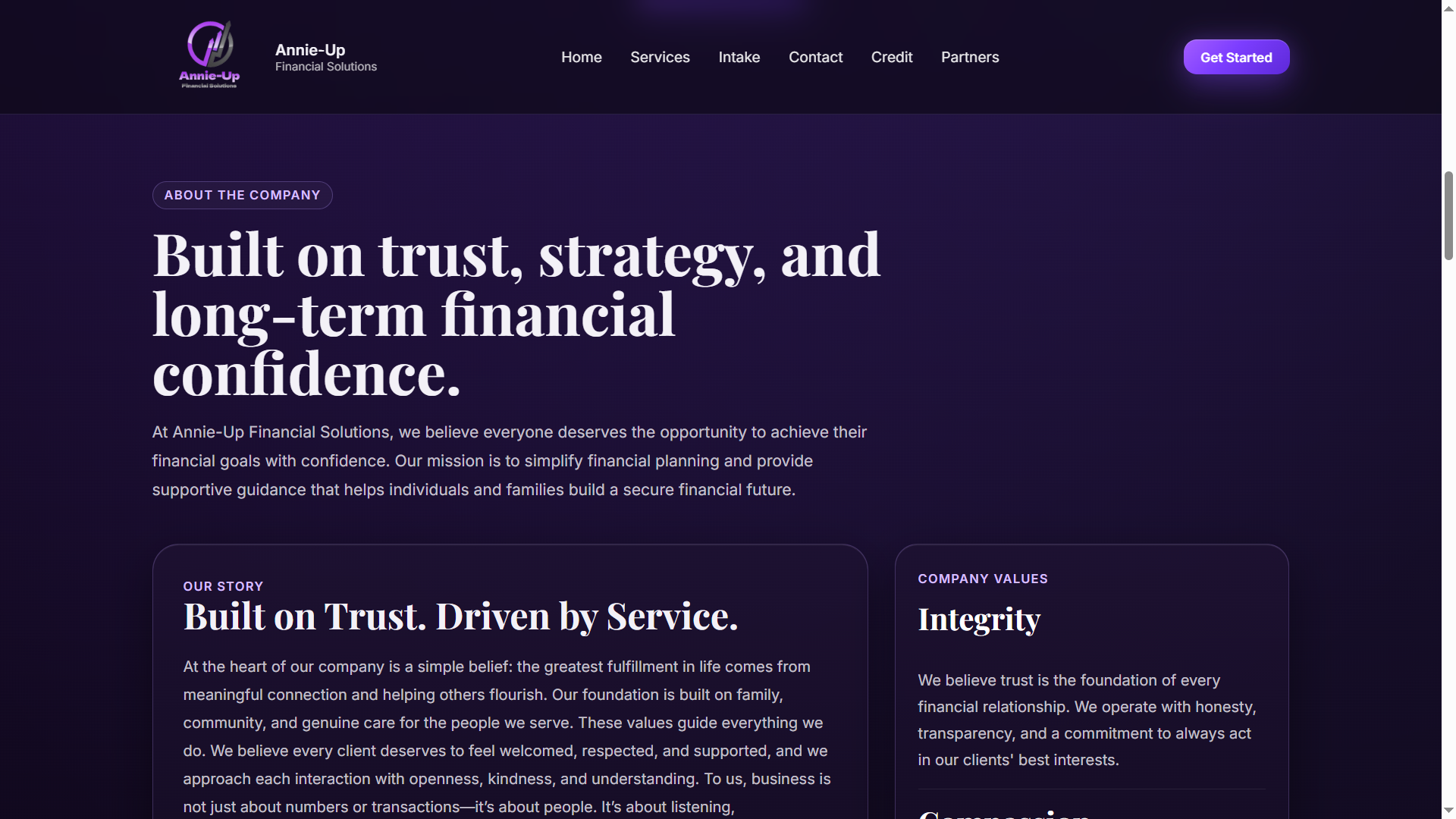 Annie-Up about section preview